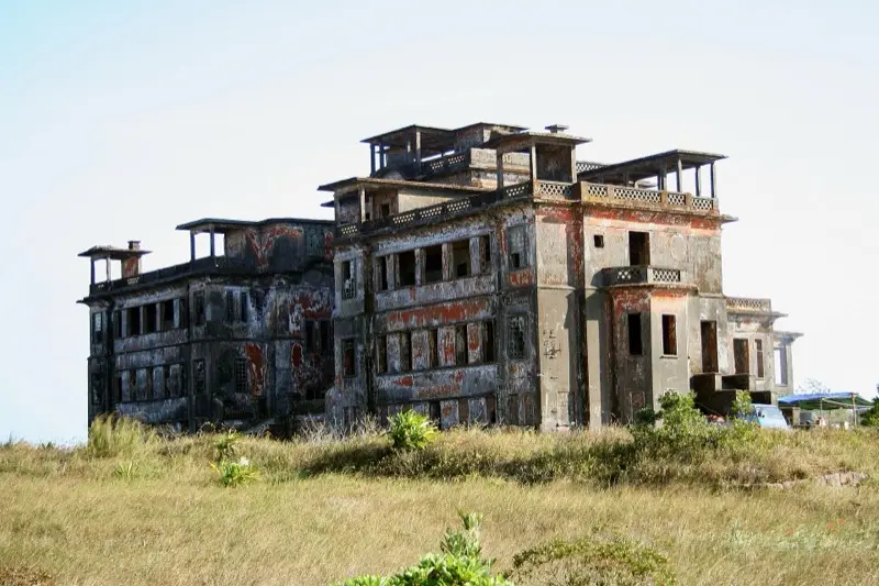 Bokor Palace hotel on the Bokor plateau